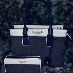 Kate Spade ♠️ Denim purse and wallet set